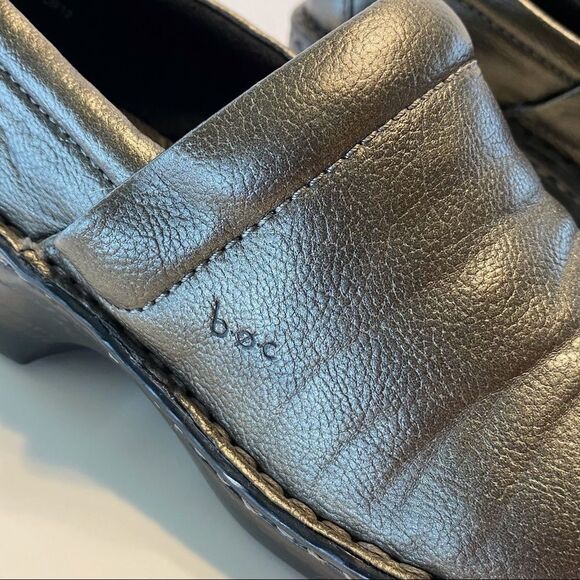 B.O.C. Pewter Wedge Slip On Shoes - Picture 4 of 10